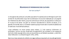 Résurgence et permanence des cultures