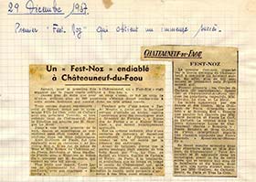 1957 1er fest-noz chateauneuvien en salle