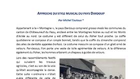 Approche du style musical du pays Dardoup