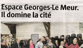 Espace Georges Le  Meur-Il domine la cité, Le Télégramme 22 nov 2018