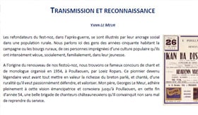 Transmission et reconnaissance