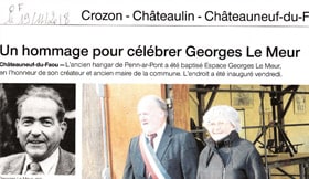 Un hommage pour célébrer Georges Le Meur, OF, 19 nov 2018