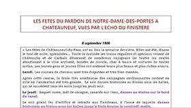 Fêtes du Pardon - L'Echo du Finistère, 1906